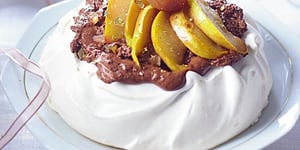 Pavlova Choco Poires Marrons