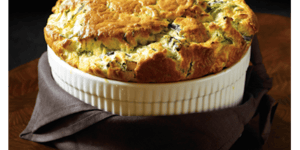 Photo de la Recette: SOUFFLÉ INFAILLIBLE AU CHEDDAR ET AUX ÉPINARDS