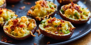 Pelures de Pommes de Terre Gratinées