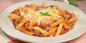 Photo de la Recette: Penne aux Trois Saucissons