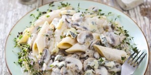 Pennes, Sauce Champignon au Thym