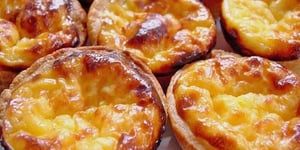 Photo de la Recette: Petits flans portugais (Pastéis de natas)