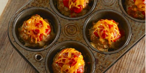 Petits Pains de Viande au Fromage et au Bacon
