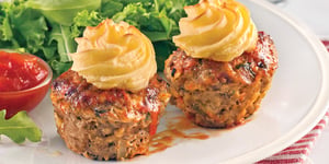 Petits Pains de Viande Style Cupcake