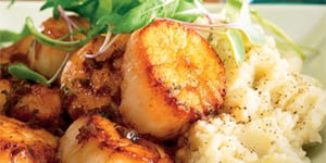 Photo de la Recette: Pétoncles Sautés Sauce aux Échalotes et au Vin Blanc