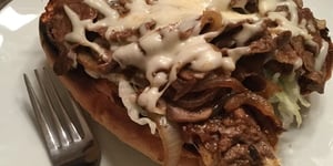 Photo de la Recette: Philly Cheesesteak