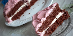Photo de la Recette: Pink Cake - Gâteau Rose au Parfum Cassis