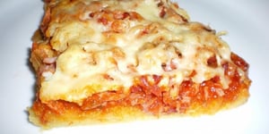 Photo de la Recette: Pizza à la Pâte Polenta