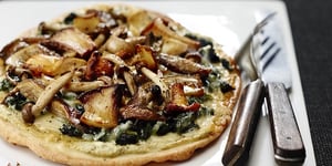 Photo de la Recette: Pizza Champignons et Épinards