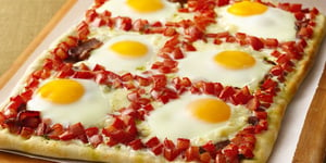 Photo de la Recette: Pizza Déjeuner Salée