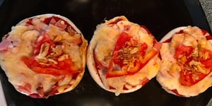 Pizza sur Pain Hamburger