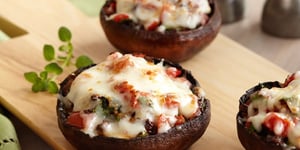 Photo de la Recette: Pizzas de Champignons Portobello à la Mozzarellissima