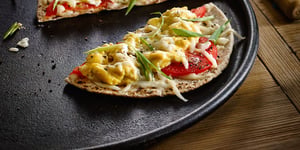 Photo de la Recette: Pizzas Déjeuner toutes Garnies