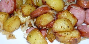 Photo de la Recette: Poêlée aux Pommes de Terre et Saucisse Fumée