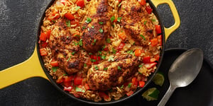 Poêlée de Riz au Poulet Mexicain