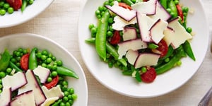 Photo de la Recette: Pois Verts au Cheddar et au Chorizo