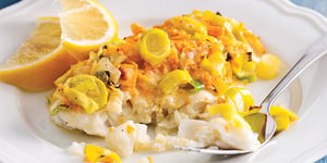 Photo de la Recette: Poisson à la Courge et aux Poireaux