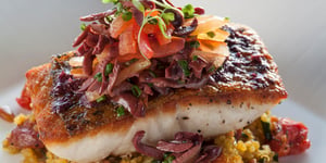 Photo de la Recette: Poisson Grillé et Quinoa aux Légumes