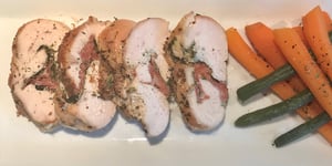 Photo de la Recette: Poitrine de Poulet Farcie au Chorizo et Épinards