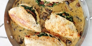 Poitrine de Poulet Farcies aux Épinards et Fromage