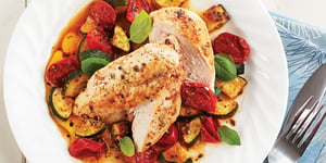 Photo de la Recette: Poitrines de Poulet à la Méditerranéenne