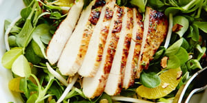 Poitrines de Poulet à la Moutarde de Dijon, Salade D'agrumes