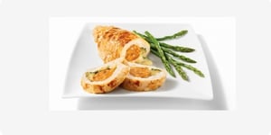 Photo de la Recette: Poitrines de Poulet Farcies de Saucisses Italiennes Douce