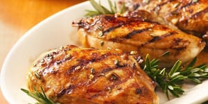 Photo de la Recette: Poitrines de Poulet Grillé Laquées au Vinaigre Balsamique