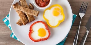 Photo de la Recette: Poivrons aux Légumes Radiœufs