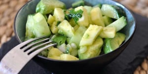Photo de la Recette: Salsa Verdi : Pommes, Concombre et Avocat