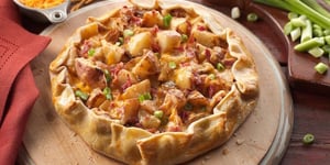 Pommes de terre au four et Bacon Galette