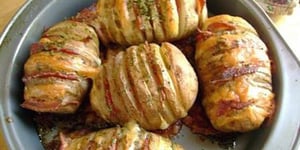 Photo de la Recette: Pommes de Terre Papillon Cheddar-bacon