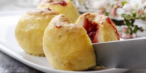 Pommes Surprises à la Gelée de Fraise