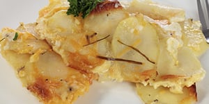Pommes de Terre au Cheddar et au Parmesan