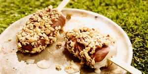 Photo de la Recette: Popsicles de Banane aux Arachides et au Chocolat