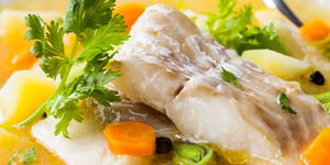 Pot au Feu de la Mer (lotte, truite rose, colin)