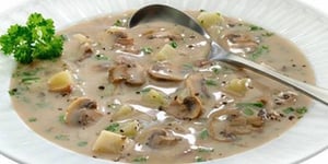 Photo de la Recette: POTAGE AUX CHAMPIGNONS ET POMMES DE TERRE