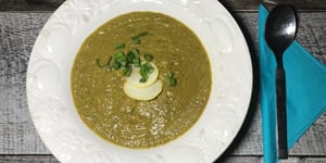 Potage aux Zucchinis Asperges et Poires