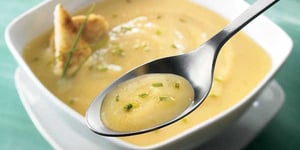 Photo de la Recette: Potage de Navet et Poires à la Ciboulette