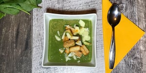 Photo de la Recette: Potage D'épinards et Pomme