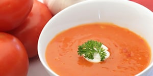 Photo de la Recette: Potage de Tomates et de Poivrons Rouges