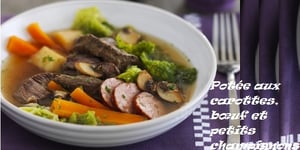 Photo de la Recette: Potée aux Carottes, Bœuf et Petits Champignons