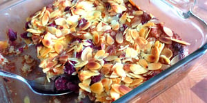 Photo de la Recette: Pouding au Pain et aux Cerises