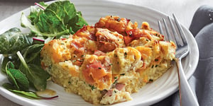 Photo de la Recette: Pouding au Pain Jambon-Fromage