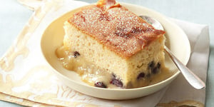 Photo de la Recette: Pouding Chaud aux Bleuets