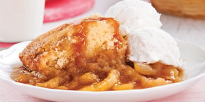 Photo de la Recette: Pouding Chômeur aux Pommes Caramélisées à la Mijoteuse
