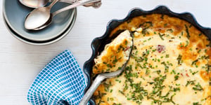 Photo de la Recette: Pouding de Maïs au Bacon et à la Ciboulette