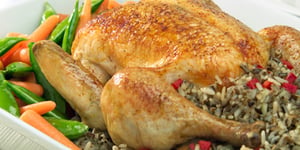 Photo de la Recette: POULET AU BEURRE DE PERSIL EN CACHETTE