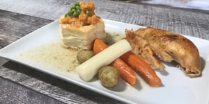 Photo de la Recette: Poulet BBQ et Vol au Vent