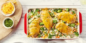 Poulet Crémeux et Riz Cuits au Four